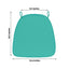Chiavari Chair Cushion with 1.5" Thick Memory Foam and Ties Turquoise - Stylish Removable Cover for Comfort