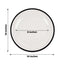 10-Pack Plastic 10" Round Dinner Plates in Clear with Black Rim - Disposable Party Plates for Classy Banquets & Special Occasions