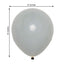 25 Pack 10" Matte Gray Double Stuffed Prepacked Latex Party Balloons