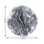 6 Pack 10" Silver Tissue Paper Pom Poms Flower Balls, Ceiling Wall Hanging Decorations