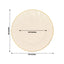 10-Pack Plastic 10" Round Dinner Plates in Ivory with Gold Flair Rim - Disposable Party Plates