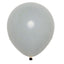 25 Pack 10" Matte Gray Double Stuffed Prepacked Latex Party Balloons
