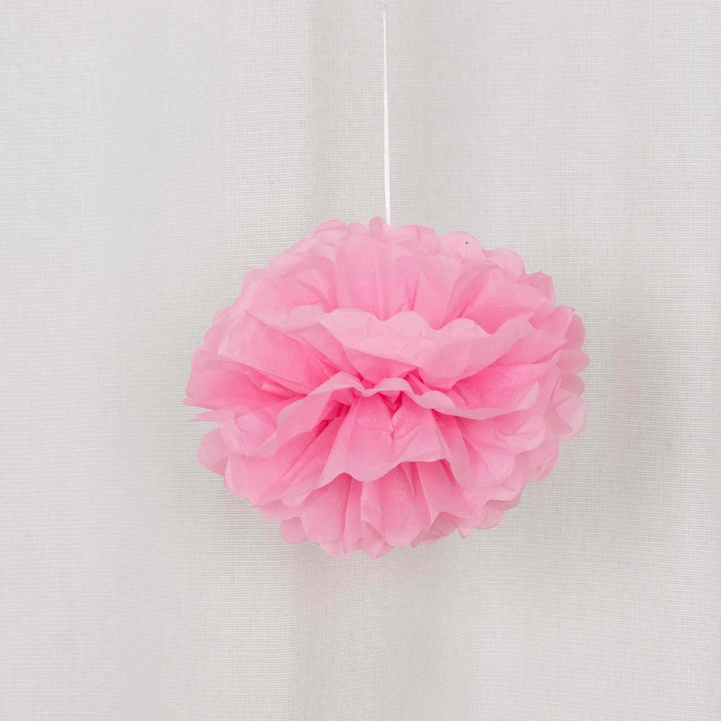 6 Pack 10" Pink Tissue Paper Pom Poms Flower Balls, Ceiling Wall Hanging Decorations