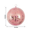 2 Pack 10" Rose Gold Foam Disco Mirror Ball With Hanging Swivel Ring, Holiday Party Decor