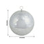 2 Pack 10" Silver Foam Disco Mirror Ball With Hanging Swivel Ring, Holiday Party Decor