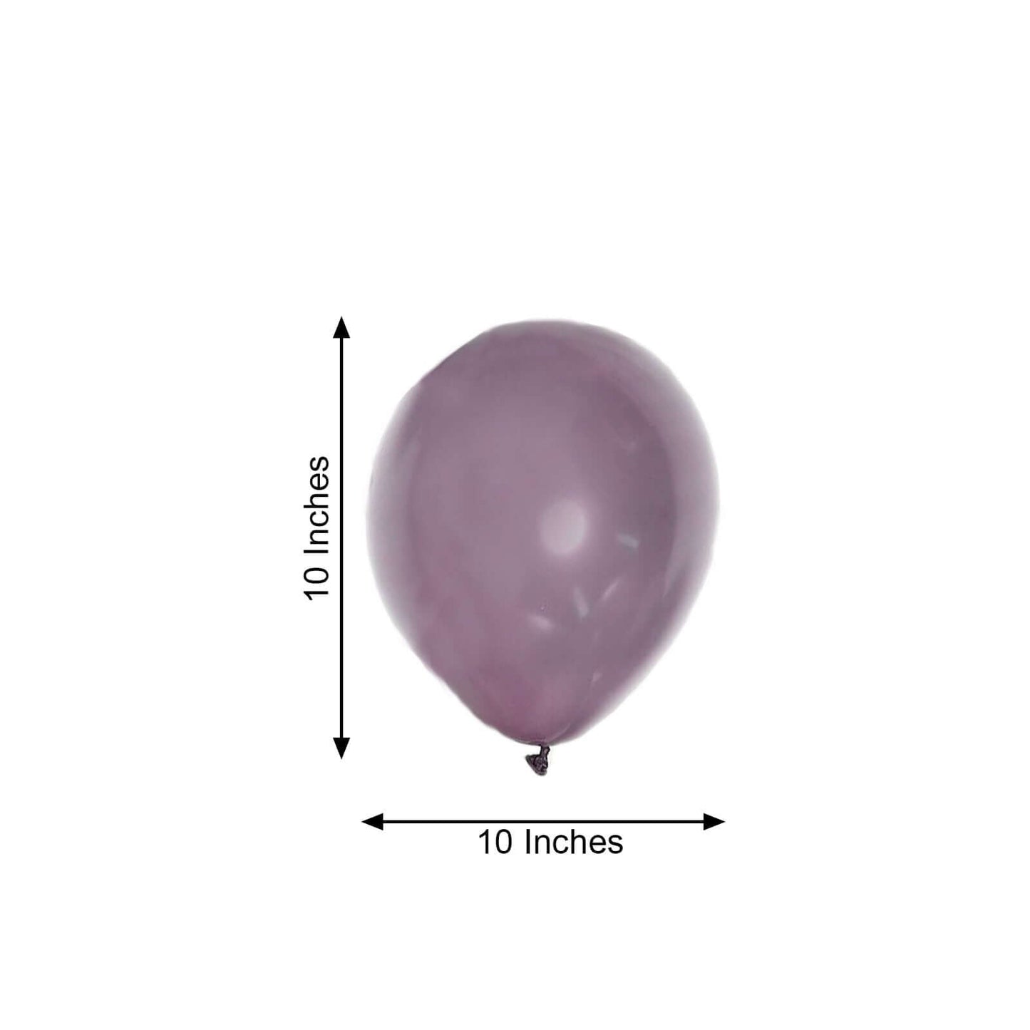 25 Pack 10" Matte Pastel Violet Amethyst Helium Air Latex Balloons