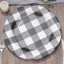 10-Pack Disposable Paper Charger Plates â€“ Black/White Buffalo Plaid 13" Round Table Chargers, 350 GSM Cardstock