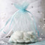 10 Pack 4"x6" Light Blue Organza Drawstring Wedding Party Favor Gift Bags - Clearance SALE