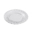 10-Pack Dessert Plates Basketweave Rim Design Clear - Plastic Disposable Salad Plates for Parties 7"