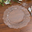 10 Pack Economy Reef Plastic Charger Plates â€“ 13’’ Clear Dinner Plate Chargers for Weddings Parties & Catering