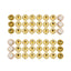 10 Pack Gold Sunflower Diamond Rhinestones Napkin Holders With Velcro, Elegant Wedding Napkin Rings