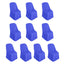 10 Pack Polyester Chair Cover for Banquet Chairs Royal Blue - Stain-Resistant Reusable Slip-On Slipcover