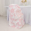10 Pack Polyester Chair Covers for Folding Chairs â€“ White Pink French Toile Pattern Reusable Stain-Resistant Slip-On