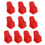 10 Pack Polyester Chair Covers for Folding Chairs Red - Wrinkle-Free Stain-Resistant Slip-On Slipcovers