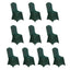 10 Pack Spandex Chair Covers for Banquet Chairs Hunter Emerald Green - Durable Reusable Stretch Slip-On Covers