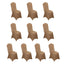 10 Pack Spandex Chair Covers for Banquet Chairs Taupe - Durable Reusable Stretch Slip-On Covers