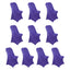 10 Pack Stretch Spandex Chair Covers Purple for Folding Chairs - Durable 160GSM Fitted Slipcovers