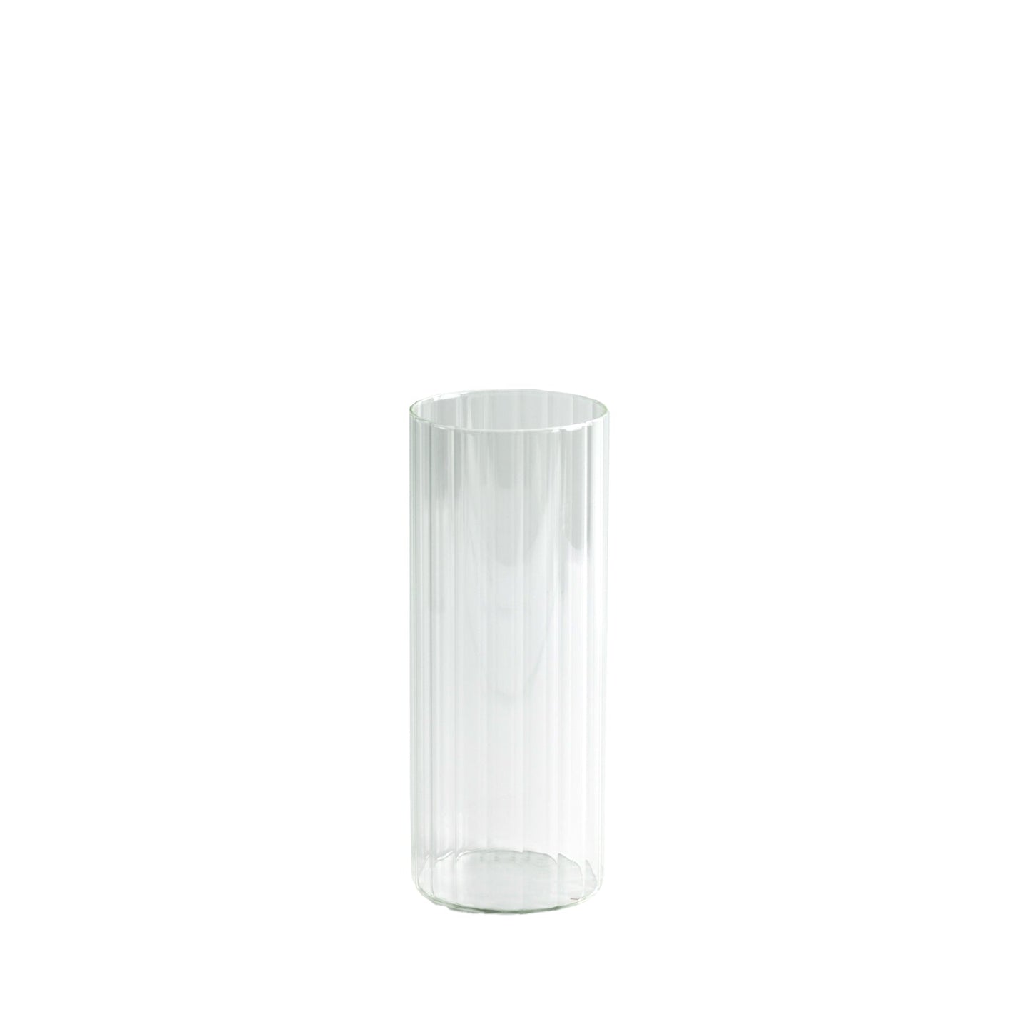 10’’ Ribbed Cylinder Glass Vases â€“ 12 Pack Clear Flower Vases for Table Centerpieces Home & Wedding Decor - Floral