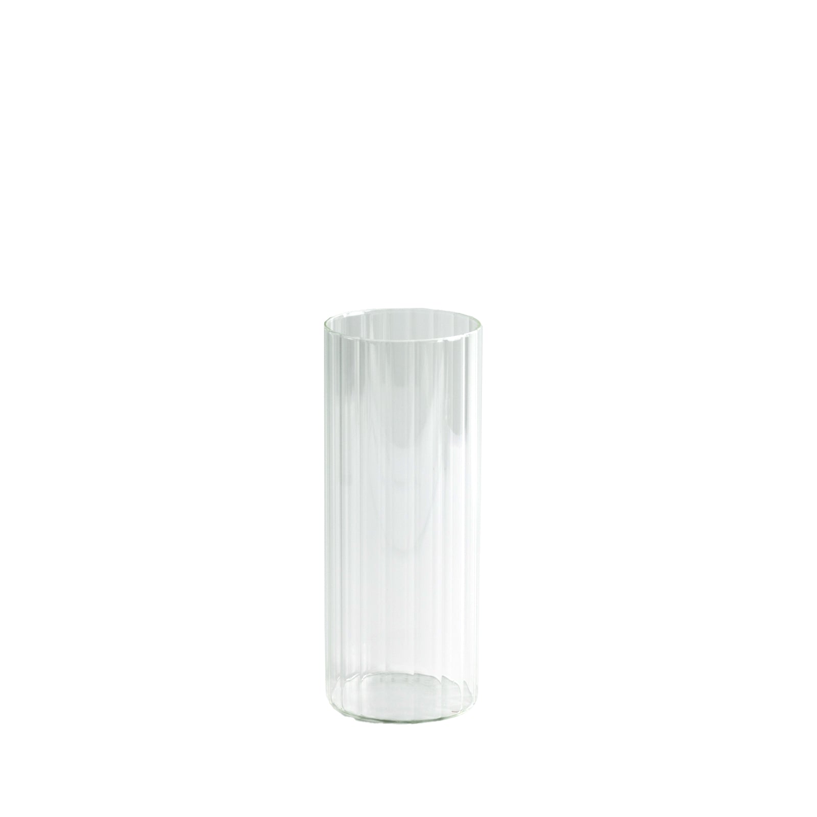 10’’ Ribbed Cylinder Glass Vases â€“ 12 Pack Clear Flower Vases for Table Centerpieces Home & Wedding Decor - Floral