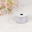 10 Yards 1.5" White Sheer Organza Wired Edge Ribbon