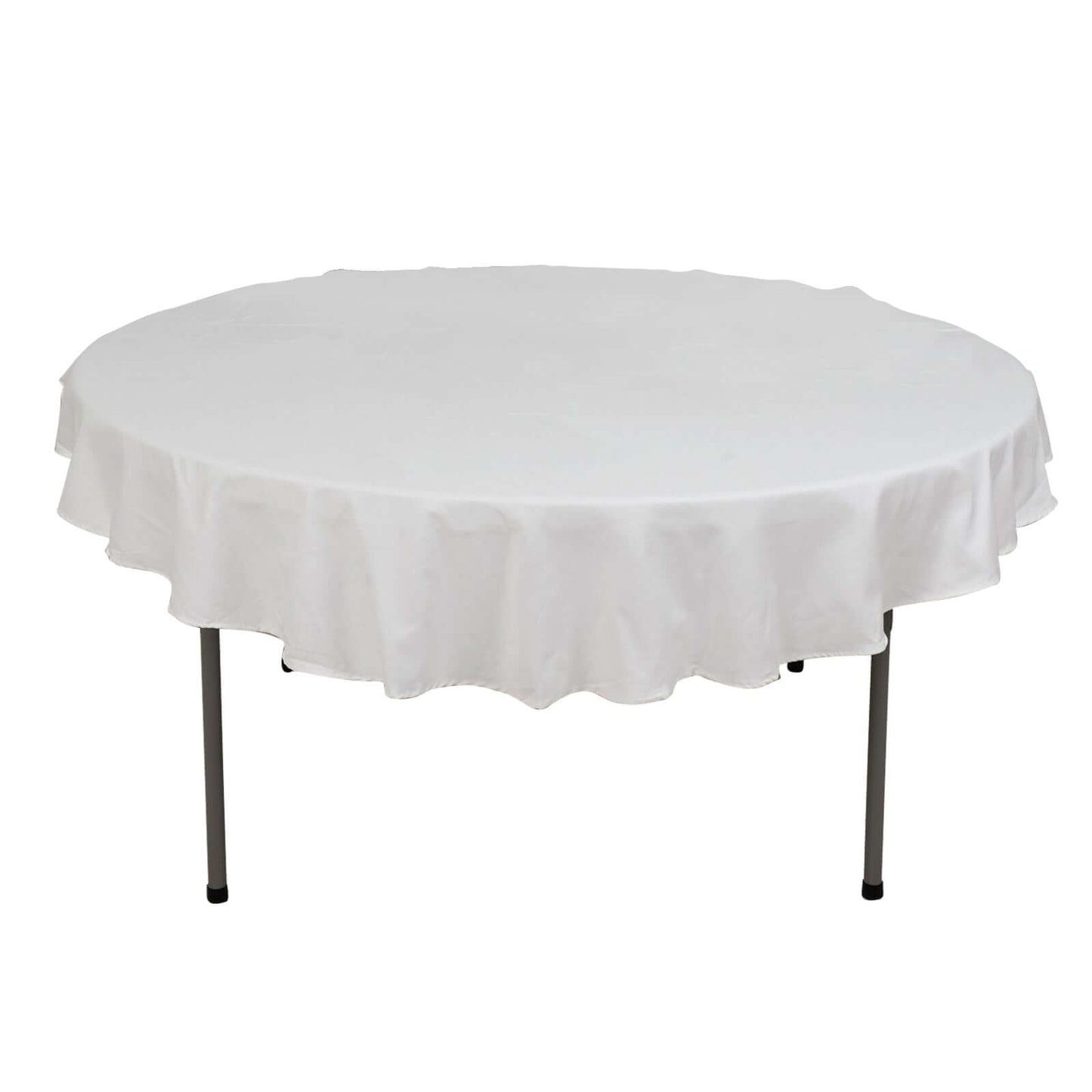100% Cotton 70" Round Tablecloth White Linen - Sophisticated, Soft & Breathable Table Cover