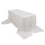 100% Cotton 90"x156" Rectangle Tablecloth White Linen - Seamless, Soft & Breathable Table Cover