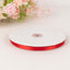 100 Yards 3/8" Red Single Face Decorative Satin Ribbon