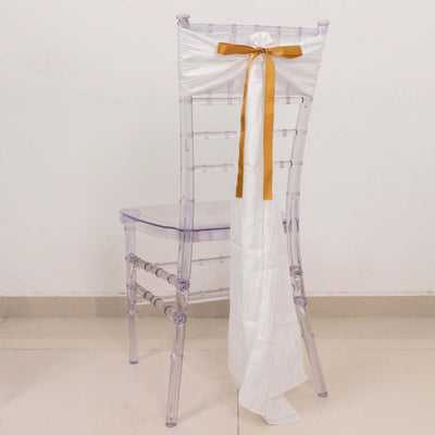 100 Yards 7/8" Gold Single Face Decorative Satin Ribbon