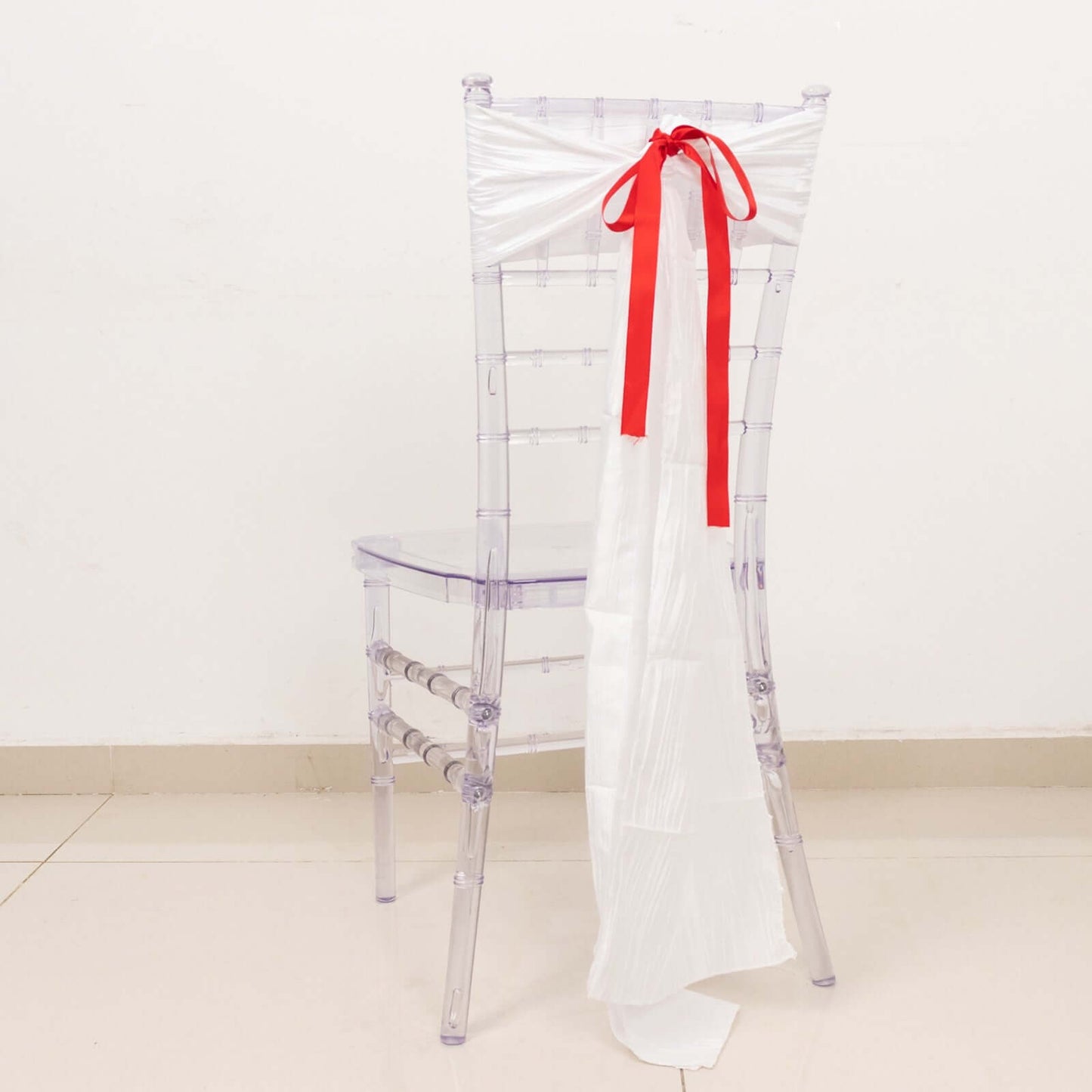 100 Yards 7/8" Red Single Face Decorative Satin Ribbon