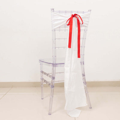 100 Yards 7/8" Red Single Face Decorative Satin Ribbon