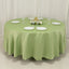 Lamour Satin 108" Round Tablecloth Sage Green - Durable & Silk-Like Table Cover