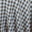 Polyester 108" Round Tablecloth White/Black - Checkered Buffalo Plaid Table Cover