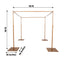 10ft 4-Post Gold Metal DIY Photography Backdrop Stand, Wedding Arch Canopy Tent