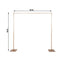 10ft Gold Metal DIY Adjustable Heavy Duty Backdrop Stand Kit, Steel Base