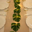 10ft Warm White LED Artificial Tropical Palm Leaf Vine String Lights, Wall Hanging Monstera Leaves Garland