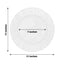 10-Pack Plastic 11" Round Dinner Plates in White Ruffled Rim with Gold Edging - Sturdy Disposable Dinnerware for Classy Events & Banquets