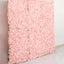 11 Sq ft. Blush UV Protected Hydrangea Flower Wall Mat Backdrop - 4 Artificial Panels