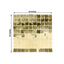 Shiny Gold Square Sequin Shimmer Wall Party Photo Backdrop, 24sq.ft Active Spangle Wall Art DÃ©cor Panels - 24 Panels