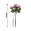2 Pack 12" Lavender Lilac Artificial Open Rose Flower Arrangements, Small Faux Floral Bouquets
