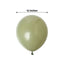25 Pack 12" Matte Pastel Olive Green Helium Air Latex Party Balloons