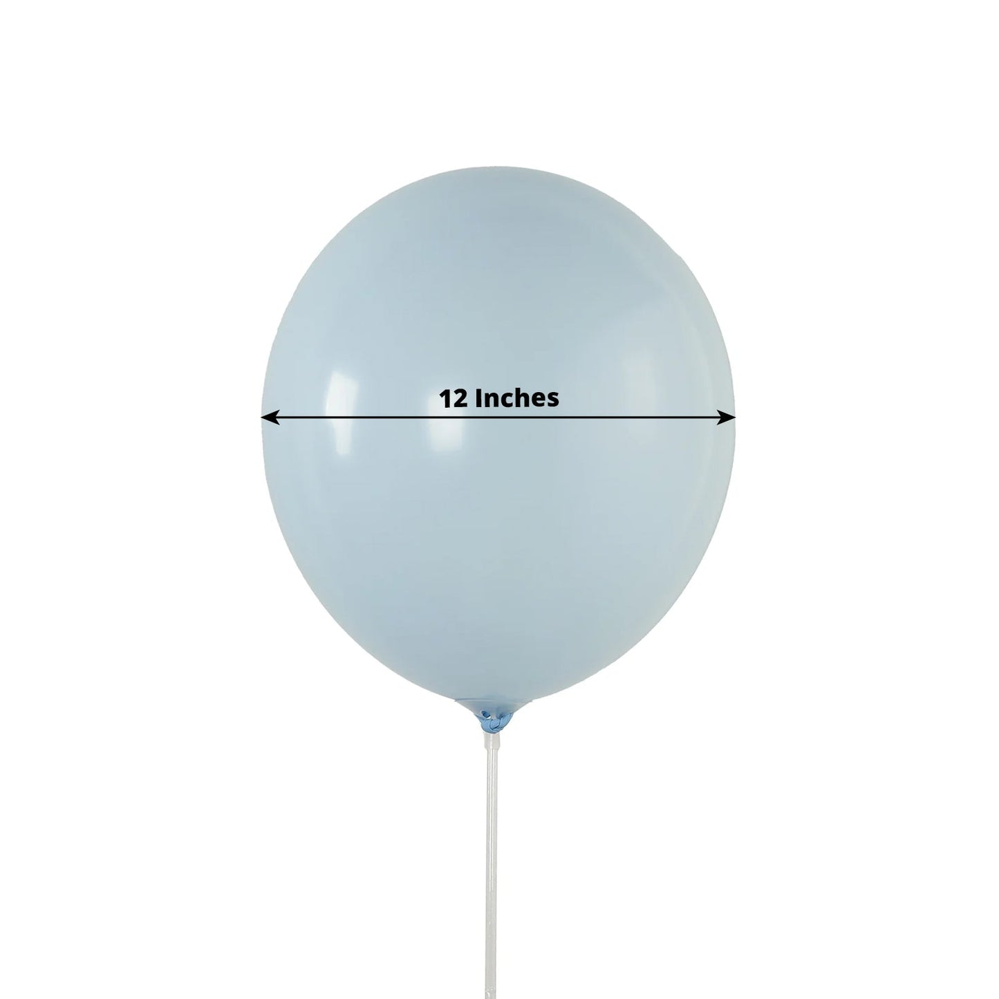 50 Pack Matte Pastel Ice Blue Biodegradable Balloons 12", Round Eco-friendly Thick Latex Party Balloons
