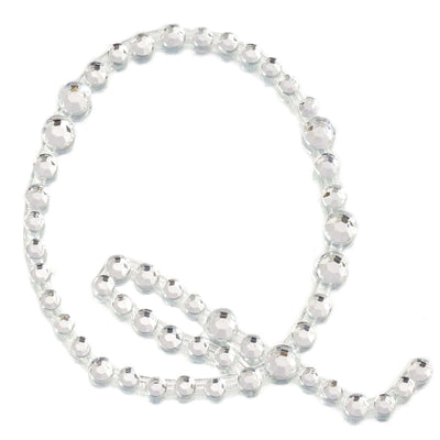 12 Pack 1.5" Clear Rhinestone Monogram Letter Jewel Sticker Self Adhesive DIY Diamond Decor - Q