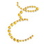 12 Pack 1.5" Gold Rhinestone Monogram Letter Jewel Sticker Self Adhesive DIY Diamond Decor - E