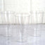 12-Pack Plastic Party Cups Clear Silver Glitter - Durable Disposable Tumblers for Drinks 17oz 6"
