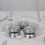 12 Pack 3" Silver Floating Candles, Unscented Dripless Wax Discs for Centerpieces