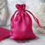 12 Pack 4"x6" Fuchsia Satin Drawstring Wedding Party Favor Gift Bags