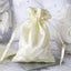 12 Pack 4"x6" Yellow Satin Drawstring Wedding Party Favor Gift Bags