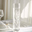 12-Pack Glass Cylinder Vases Square Clear - Durable Heavy Duty Floral Centerpieces for Weddings 14"