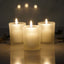 12-Pack Glass Votive Candle Holders Frosted - Tealight Holder Set for Weddings and Events 2.5"