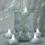 12-Pack Tealight Candles Flameless Design Cool White - Waterproof Floating LED Lighting